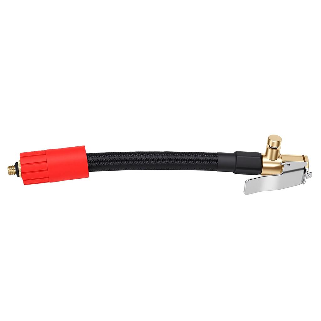Tire Inflator Extension Tube 16cm M6 Quick Connect Clip On Air Chuck Hose for Car Motorcycle Bike Tires with Release