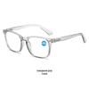 Men's Retro Anti-Blue Light Auto-Adjusting Diopter Reading Glasses - HD Fashion with Spring Hinges