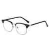 Schicke halbgerahmte Damen-Sehstärken-Brille mit Farbwechsel, Myopie-Brille mit Blaulichtfilter & Retro-Design