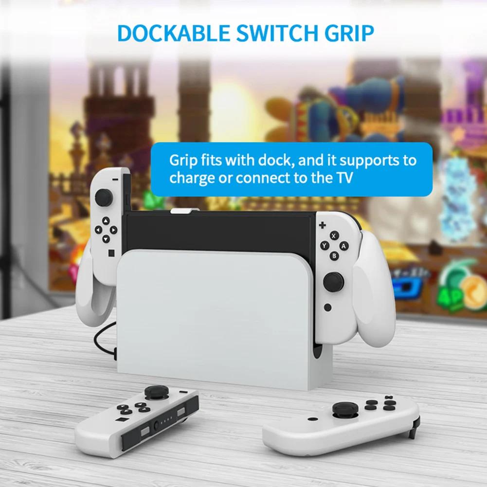 Anti Slip Grip For Switch/Switch OLED Console Handheld Grip Stand Hand Grip Protective Cover Game Console Stand Support Accessor