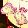 DIY Material Bag Handheld Rabbit  Lantern Handmade Light-Up Bunny Lantern  Photography Props
