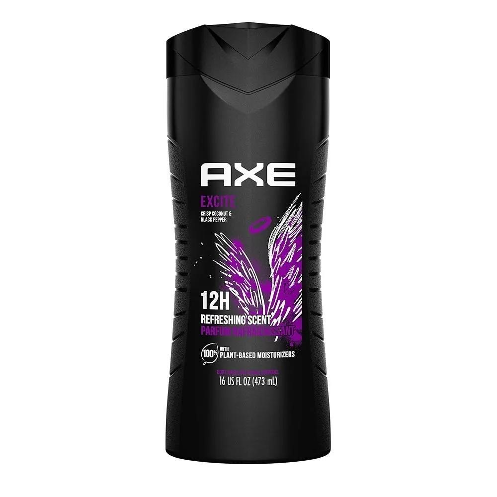 AXE Гель для душа мужской 473 мл 1 упаковка Excite AXE Гель для душа 12 часов Освежающий аромат Excite Хрустящий кокос