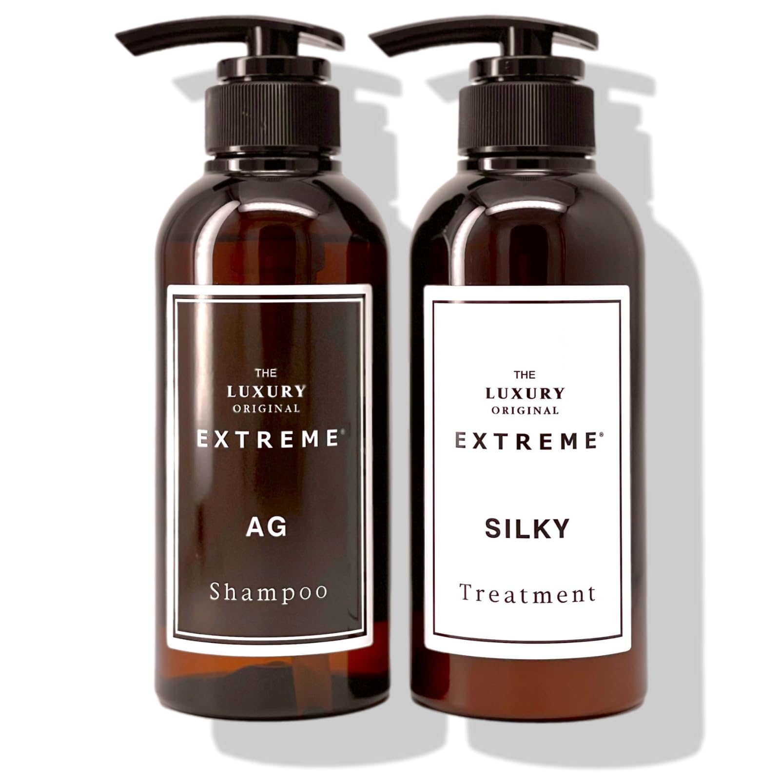 [Официальный] Роскошный Оригинальный Экстрим [Экстрим Шампунь AG] + [Экстрим Кондиционер SILKY] Органический Салонный Набор по Уходу за Волосами с Аргановым Маслом 300мл/290г
