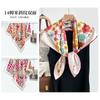 Silk twill 14 mmi large silk scarf women's fashion versatile high-end mulberry silk square scarf light luxury versatile 90 shawl