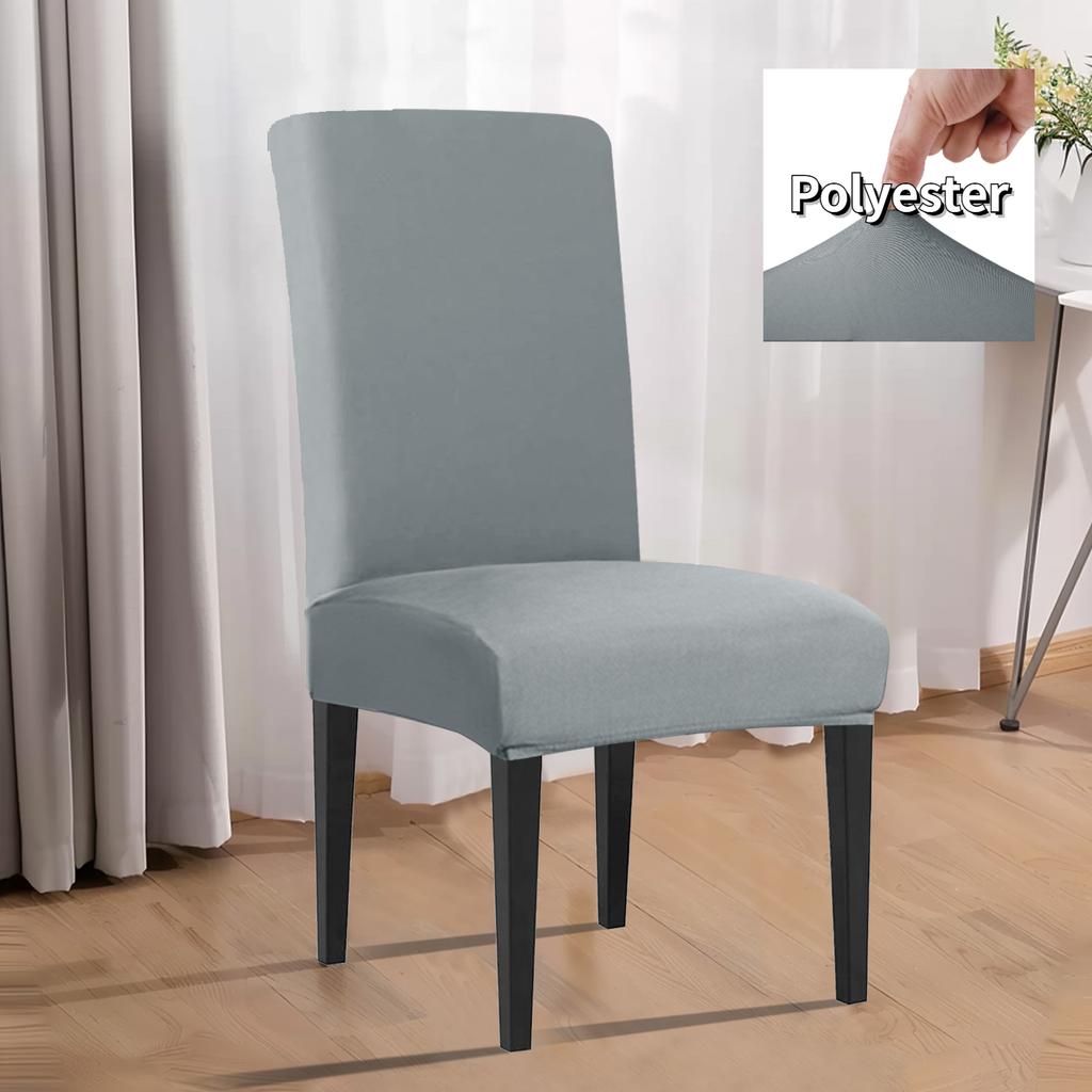 Dining Room Chair Protector Slipcovers Set of 4/8 Stretch Removable Washable Seat Cover for Kitchen Home Decoration Chair Cover