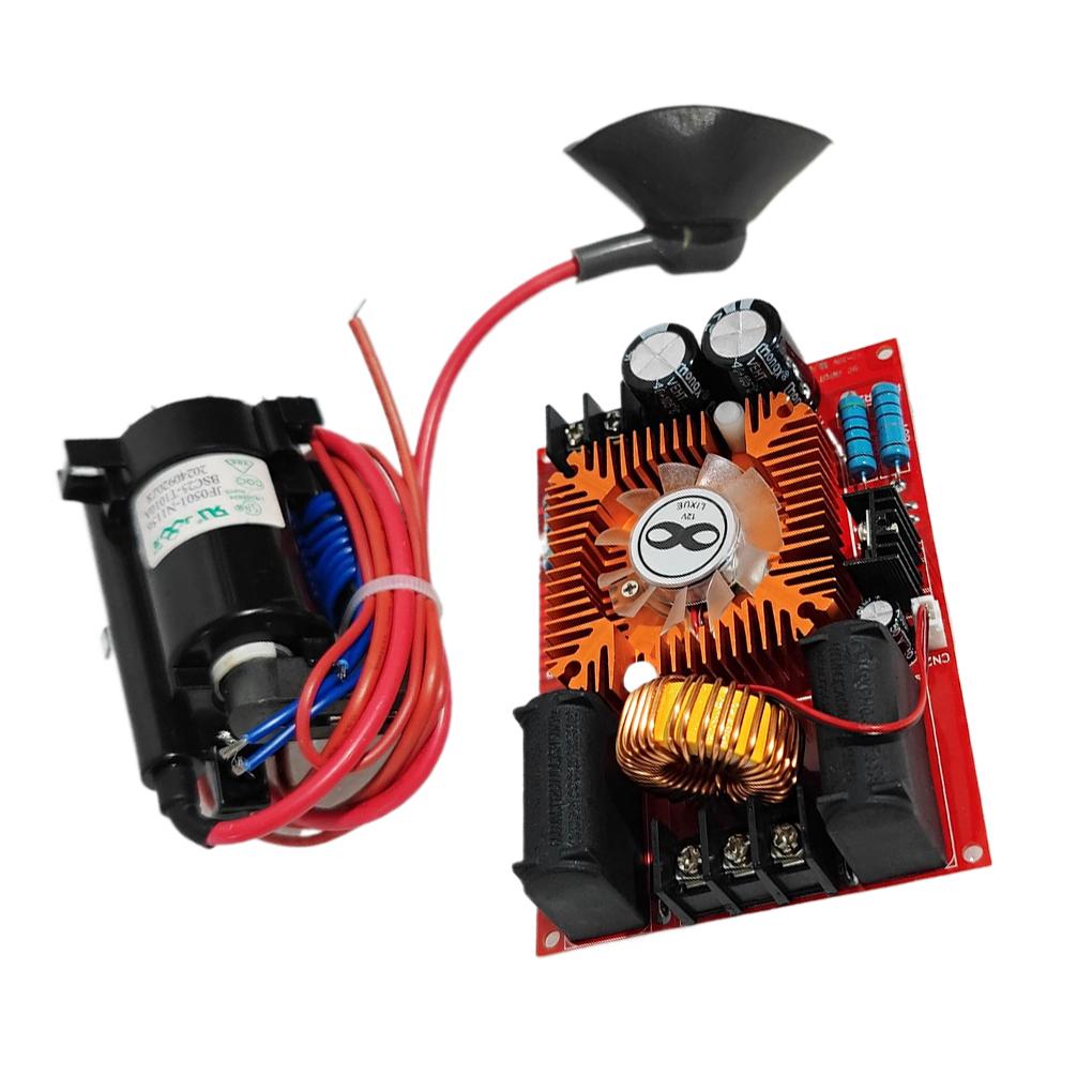 250W DC 12-30V ZVS Flyback Driver Module Heater DIY Cooker Ignition Coil Power Supply Board Tool Kit with Fans Board