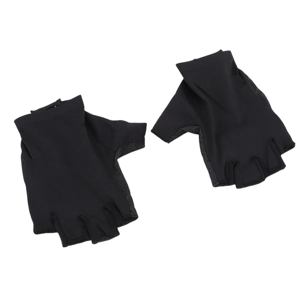 1 Pair Half Finger Cycling Gloves Shock Absorbing Sports Bike Gloves for Men Women Anti Slip Breathable Road Biking