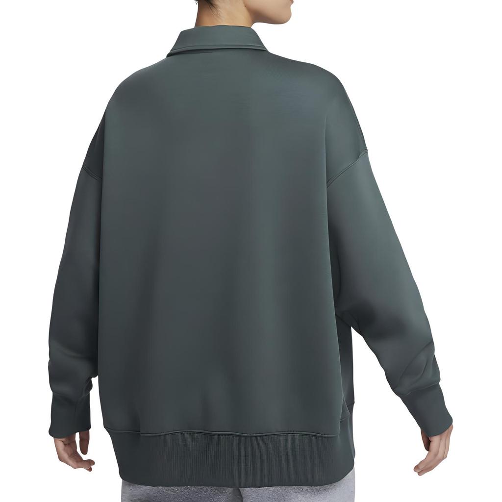 Nike Sweatshirts Women's Green Lapel Moderate Regular FZ3208-338