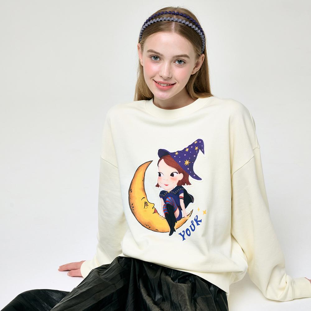 Yugsimwon Cute Witch Sweatshirt F Lia