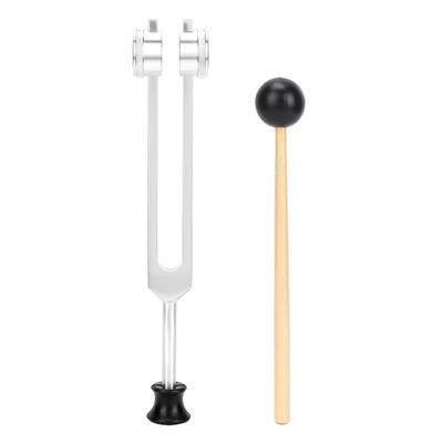 OM136.1 Aluminum Alloy Tuning Fork Portable Yoga Sound Therapy Tuning Fork with Hammer