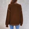 Women's Long Sleeve T-Shirt Loose Casual Long Sleeve Sweatshirt With Pockets
