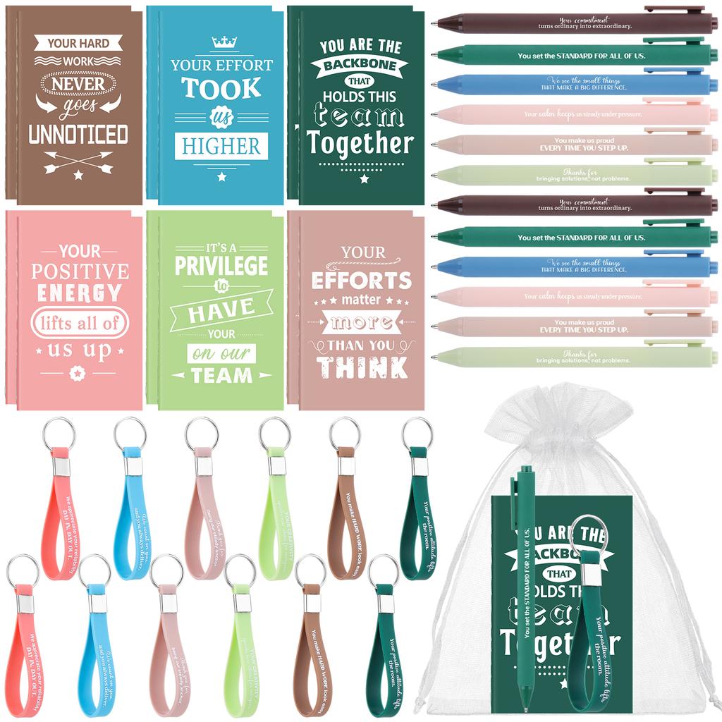 12 Sets Thank You Gifts Bulk Employee Appreciation Gift Inspirational Pens