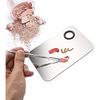 Cosmetics Mixing Palette 11.5x7.5 Cm Silver UBX with Knurled Handle Professional Makeup Tool
