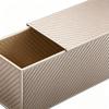 Bread Loaf Pan With Lid Non-Stick Corrugated Easy Release Carbon Steel Sandwich Bread Tins Loaf Baking Pan For Home Kitchen
