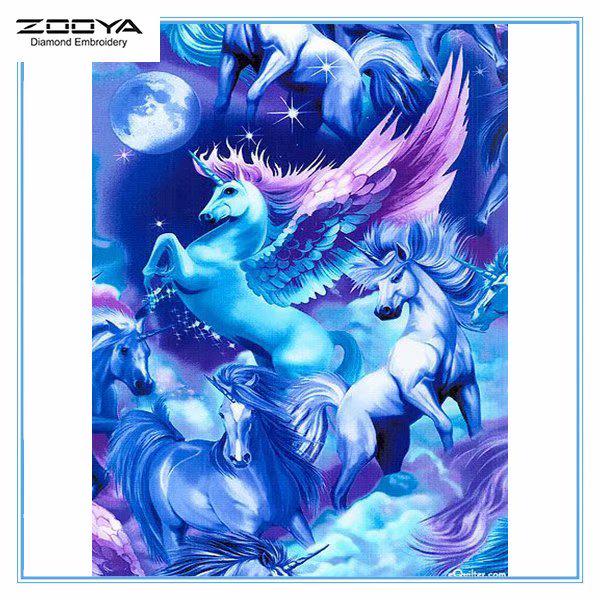 

ZOOYA DIY Алмазная картина Вышивка Полный дрель Алмазная мозаика Животное Вышивка крестом Домашний декор