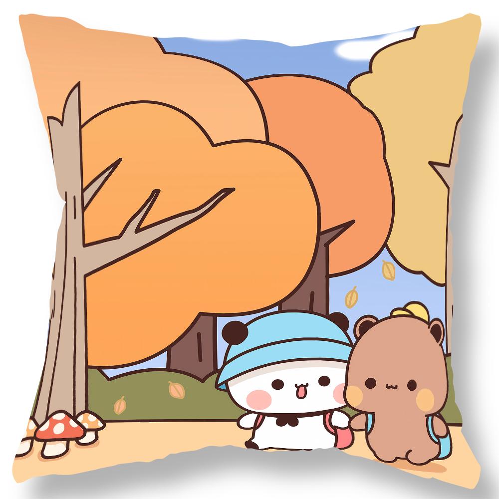 Cute Bear Bubu Dudu Pillowcase Kawaii Cartoon Animation Living Room Sofa Cushion Cover Bedroom Room Home Decoration Gift