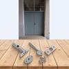 Silver Tube Well Lock With Screws Escutcheon Plates