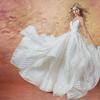 Elegant Backless Lace Mid-Waist Wedding Dress with Small Train (2025)