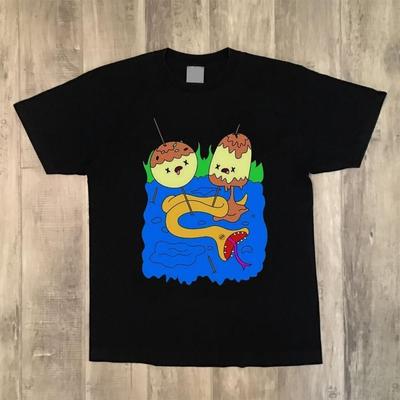 Princees Bubblegum Snake Rock Black T Shirt