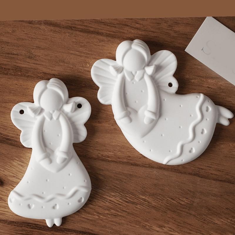 Practical Home Baking Supplies Figurine Angelic Sturdy Silicone Mould Craft Supplies Portable for Fun Dessert Making
