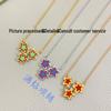18K Plated Dazzling Clover Diamond Necklace for Women - High-End Versatile Fashion Accessory