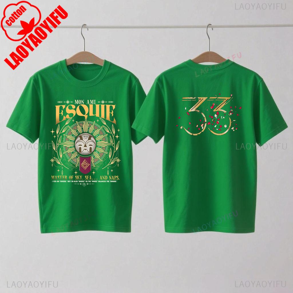 Koszulka Esquie Clair Obscur Expedition 33 Zabawna koszulka Esquie dla graczy dla fanów Prezent Moda letnia Casual Miękka bawełna Krótki rękaw Top
