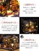 Moin Moin Dollhouse Miniature DIY Kit Scale Magic Castle Magic Castle Cat LED Light Acrylic Case Music Box Set, 1/24 [English Instructions], Shop, +
