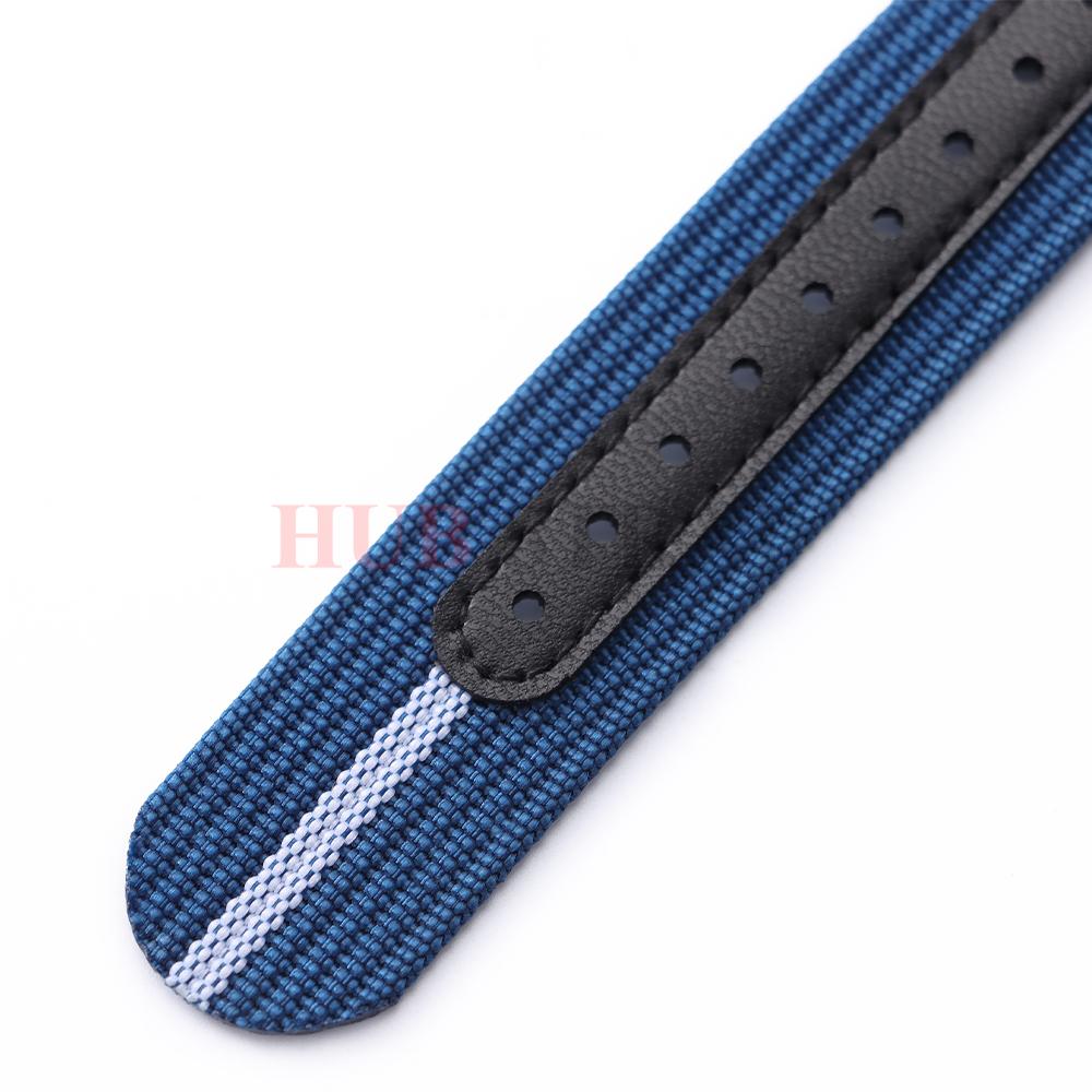20mm High Quality Nylon Watch Strap Green Black Watchband for Men Military Casual Watchband Army Sport Bracelet Replacement Belt