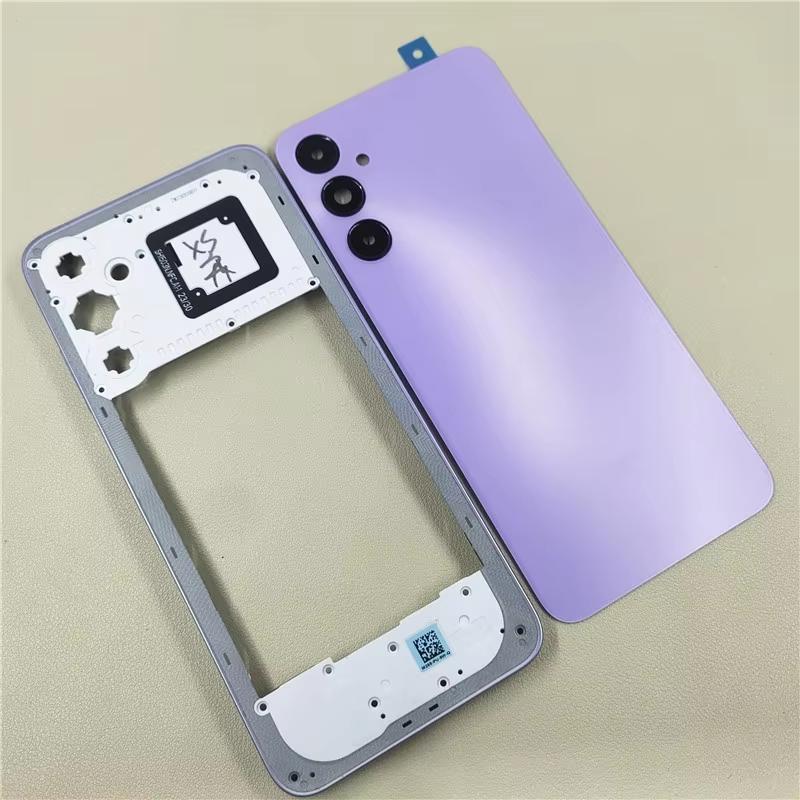 + Komplette Gehäusehülle für Samsung Galaxy A05S SM-A057F Mittelrahmen + Akkudeckel Rückseite Gehäusehülle mit Kameralinse