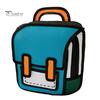 Teenager Backpack Student Cute Cartoon Large Capacity Waterproof Adjustable Strap Smooth Zipper Book School Bag Storage Unisex 2D Drawing Girls
