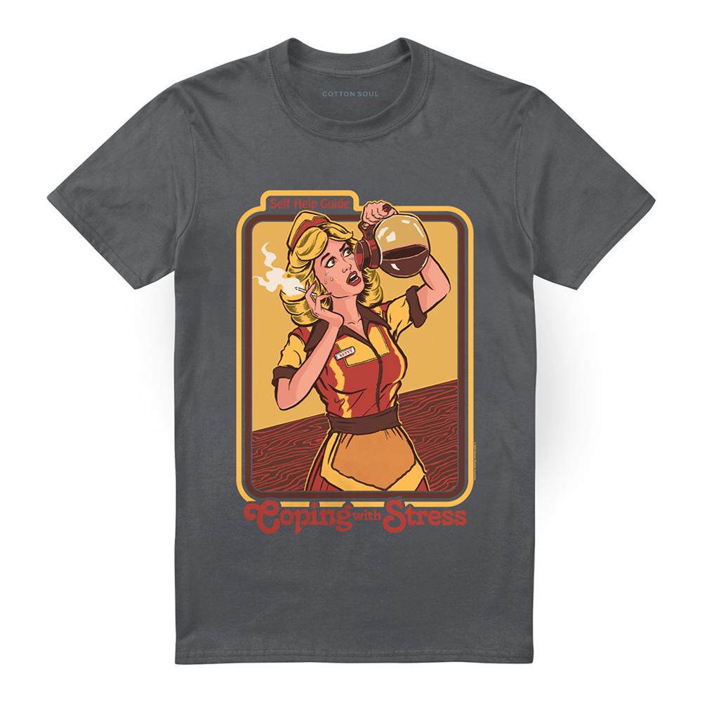 Steven Rhodes Unisex Adult Coping With Stress T-Shirt