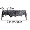 Halloween Decoration Fireplace Mantle Decorations Black Lace Spiderweb Table Runners Fireplace Cover Halloween Party Supplies