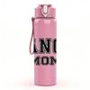 1PC Dance Mom Letter Design 750ml Color Plastic Sports Water Bottle Leakproof Flip Straw Lid Suitable for Sports Office Home Use