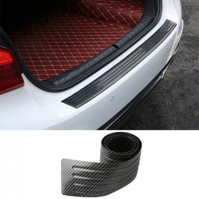 Carbon Fiber Rubber Rear Bumper Sill Plate Protector For Toyota Camry 2018-