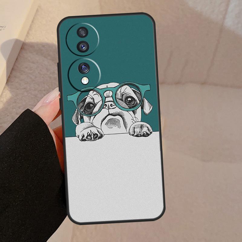Cute Pug Dog For Honor Magic 7 5 6 8 Pro Case For Honor 200 400 50 70 90 Lite X8b X8c X9a X9b X9c X9d Win