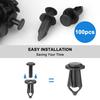 100PCS Nylon Body Fastener Rivets, Mudguard Clip Body Rivet Replacement Parts, Suitable For Multiple Models Such As ATV, UTV, Honda, Etc