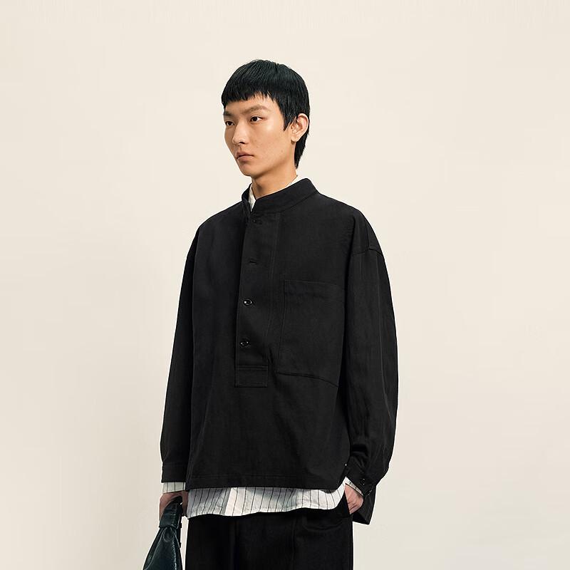 CROQUIS Men's 2025 Autumn Oversize Long-Sleeve Shirt