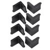 4/8/12PCS Angle Steel End Caps Corner Protector Caps Right Angle Blanking End Caps  Storage Shelves