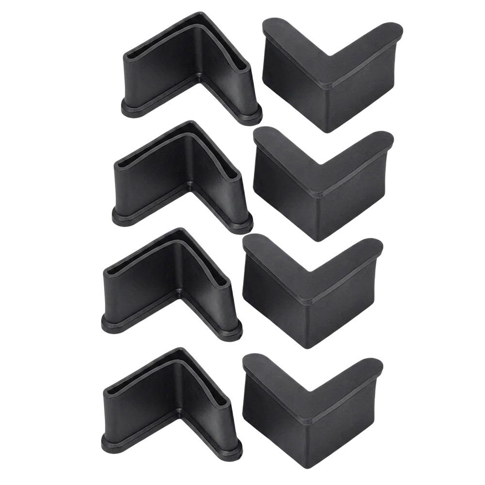 4/8/12PCS Angle Steel End Caps Corner Protector Caps Right Angle Blanking End Caps Storage Shelves