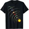 Solar System Shirt Planets & Orbit Educational Astrology Tee T-Shirt