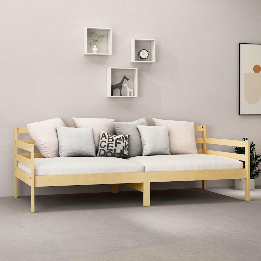 vidaXL Tagesbett mit Matratze 90x200 cm Kiefer Massivholz