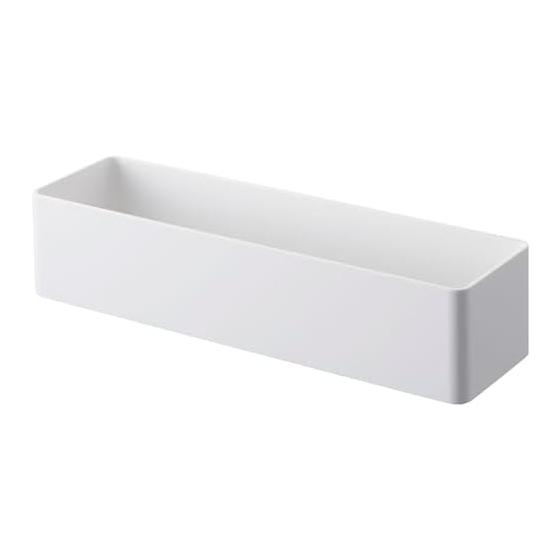 Yamazaki Jitsugyo 4846 Magnetic Storage Rack White Approx. W24.5XD7.2XH5.3cm Tower Accessory Storage Hook Included