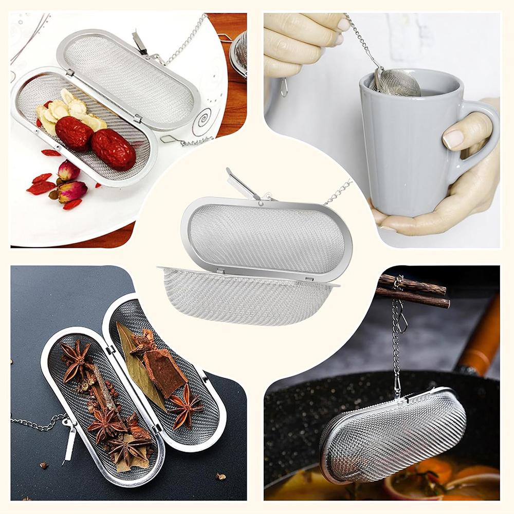 2pcs Spice Strainers for Loose Tea Spices and Spices