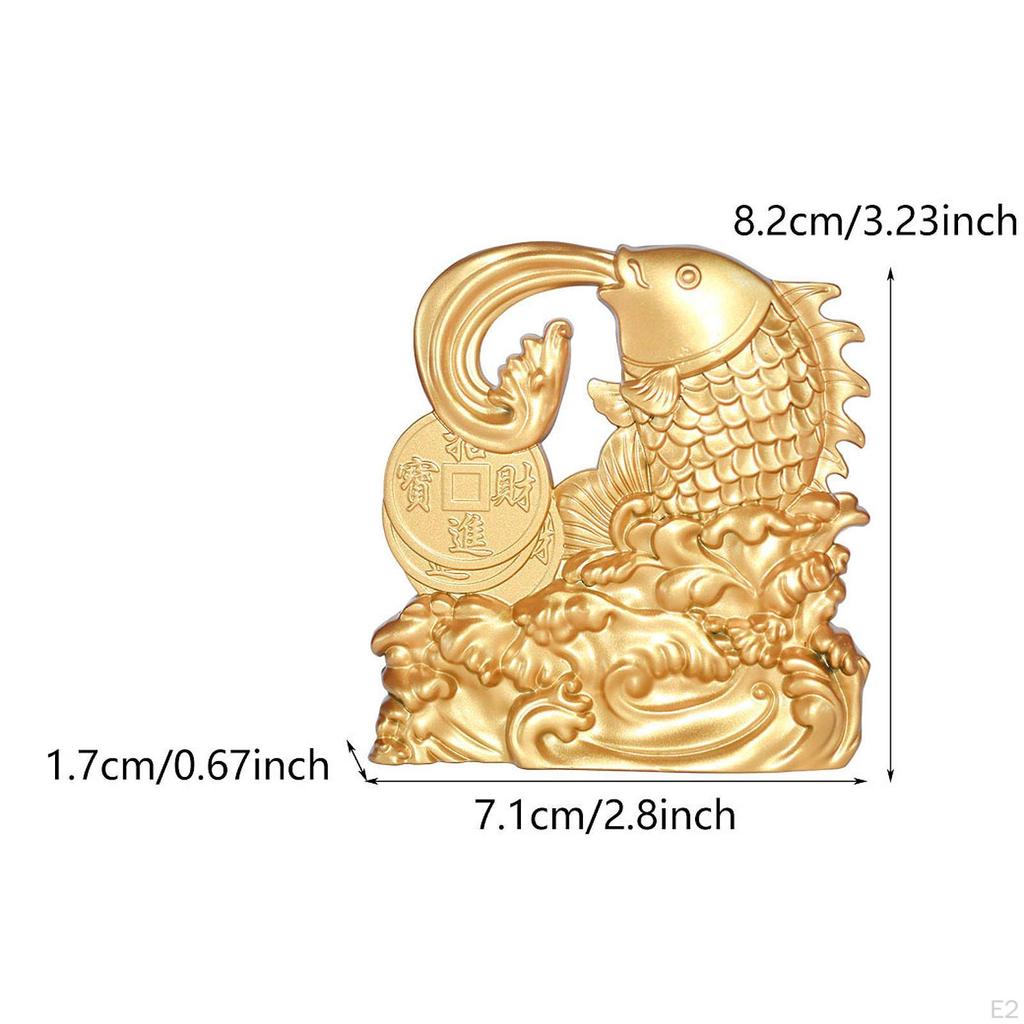 Goldfishes Statue Lucky Money Decoration,Ideal for Attracting Wealth,Simulation,Feng Shui