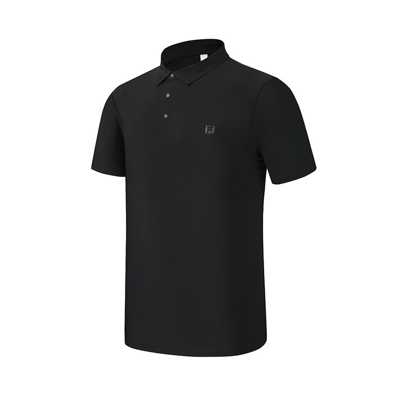 FILA Fitness Series Classic Simple Sports Training Casual Versatile Short Sleeve Polo Shirt Men tops A51M621110FBK 3XL