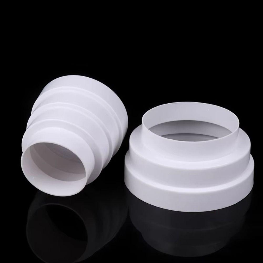 1Pcs New Multi Reducer Extractor Fan Pipe 80/100/110/120/150/160mm For Fan Ventilation Duct Tube White Fan Pipe Connector