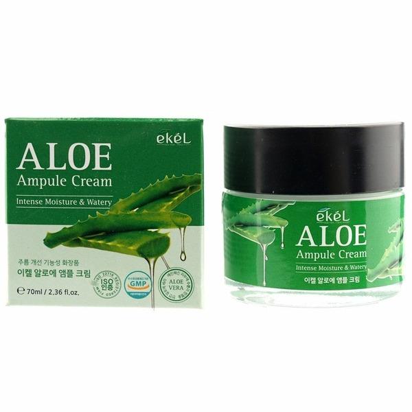 EKEL Women s Cosmetics Aloe Moisturizing Elasticity Ampoule Cream 70ml (W61FB8B)