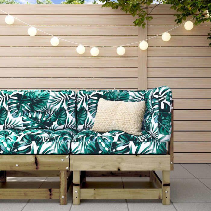 VidaXL Garden Corner Sofa, Seat with Backrest, Patio Terrace Backyard Balcony Outdoor Furniture, Brown Wood 825372