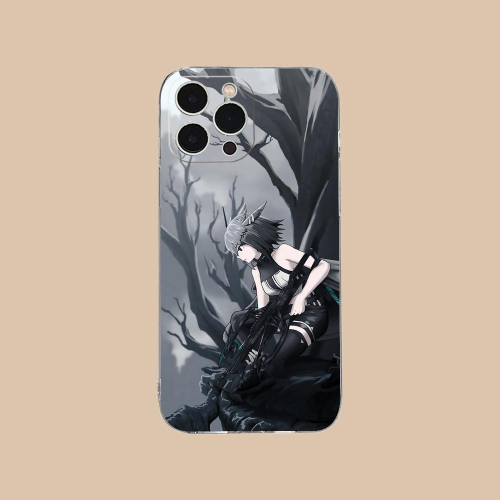 Arknights Greythroat Clear TPU Mobile Case for iPhone 17 16 15 14 13 12 11 X XR XS Air Pro Max Plus Mini Colorful Cover