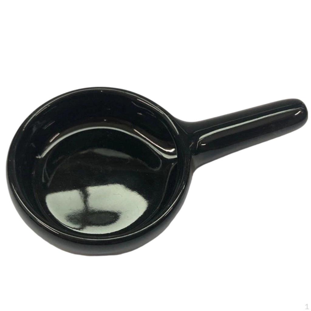 Porcelain Candle Tray, Minimalist Black Cream, Multi-Functional Holder